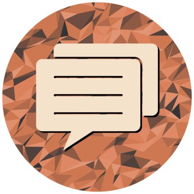 Konuş. Web simgesi basit illüstrasyon