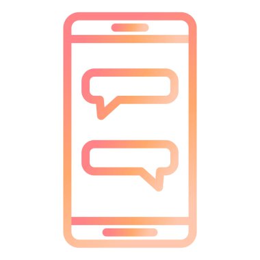 Cep telefonu simgesi, vektör illüstrasyonu