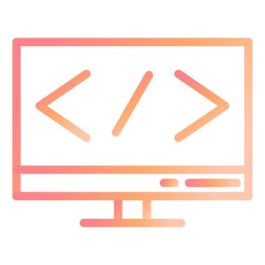 Yazılım modern simge vektör çizimi 