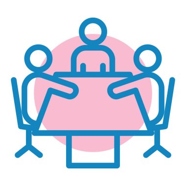 iş takımı simgesi vektör illüstrasyonu