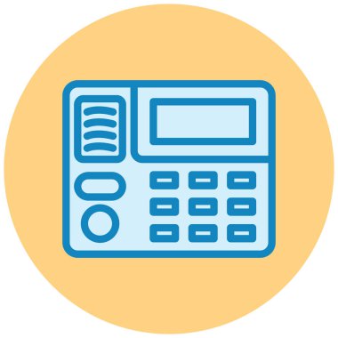 telefon web simgesi basit illüstrasyon