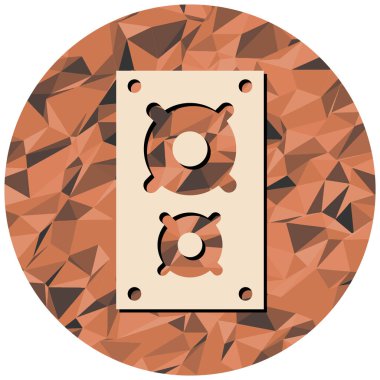 Modern simge işaretinin vektör illüstrasyonu.