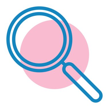 Arama simgesi vektör illüstrasyonu