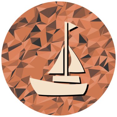 Bir geminin vektör çizimi