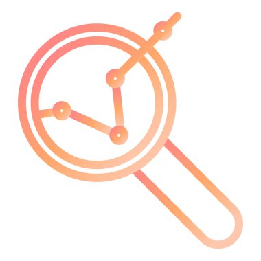 Modern simge vektör illüstrasyonunu analiz et 