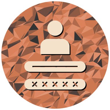 Modern simge işaretinin vektör illüstrasyonu.