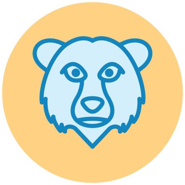 Yüz vektör simgesi ayı