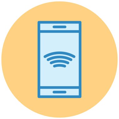 Cep telefonu. Web simgesi basit illüstrasyon