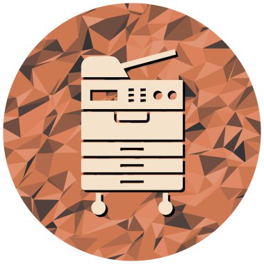 yazıcı simgesi, vektör illüstrasyonu basit tasarım