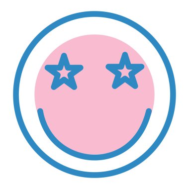 emoji. Web simgesi basit illüstrasyon