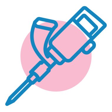 matkap simgesi, vektör illüstrasyonu basit tasarım