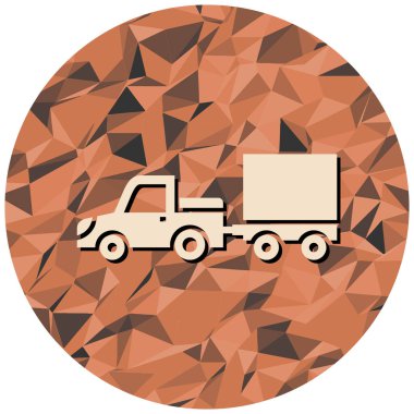 Bir kamyonun vektör çizimi