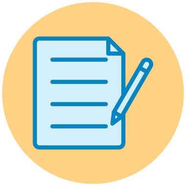 Belge. Web simgesi basit illüstrasyon