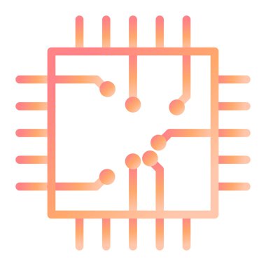 çip modern simge vektör illüstrasyonu