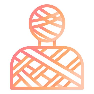  mumya modern ikon vektör çizimi 