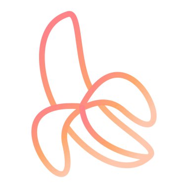 muz modern ikon vektör illüstrasyonu 