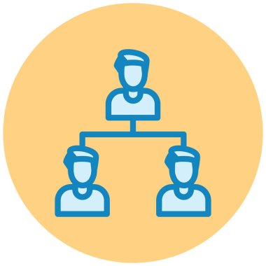 İş ekibi. Basit resimleme