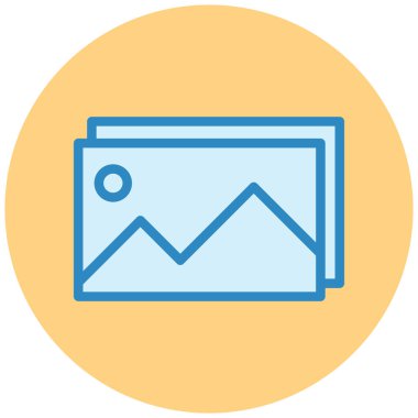 fotoğraf düz vektör simgesi