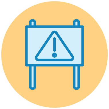 Uyarı. Web simgesi basit illüstrasyon