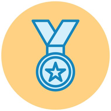 Madalya. Web simgesi basit illüstrasyon