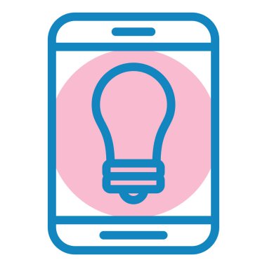 Cep telefonu. Web simgesi basit illüstrasyon