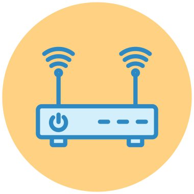 Wi-fi yönlendirici. Basit resimleme