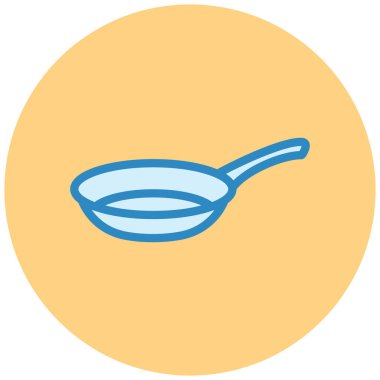 Kızartma. Web simgesi basit illüstrasyon