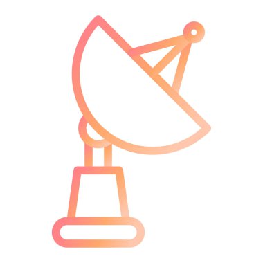 Uydu Çanağı. Web simgesi basit illüstrasyon 