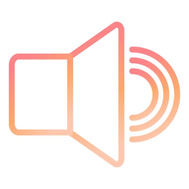 hoparlör vektör simgesi modern basit tasarım 