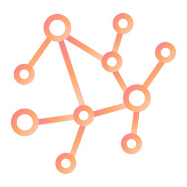 Moleküler. Web simgesi basit illüstrasyon 