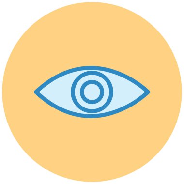 Göz. Web simgesi basit illüstrasyon
