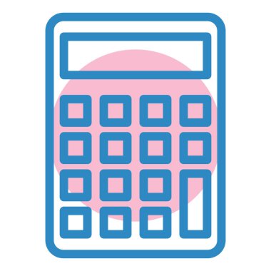 hesap makinesi simgesi, vektör illüstrasyonu