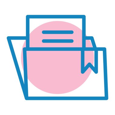 belge simgesi vektör illüstrasyonu