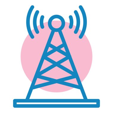 Anten. Web simgesi basit illüstrasyon