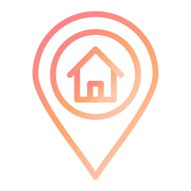 konum. Web simgesi vektör illüstrasyonu