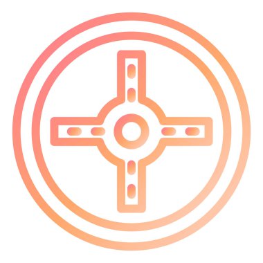 Dolambaçlı modern simge vektör illüstrasyonu 