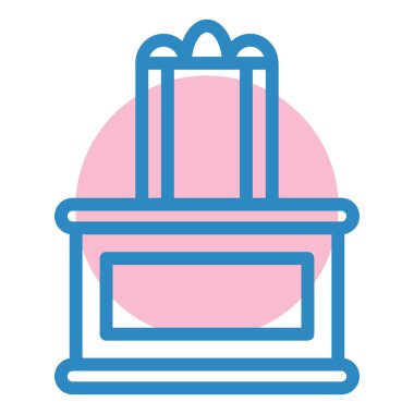 Hediye kutusu. Basit resimleme