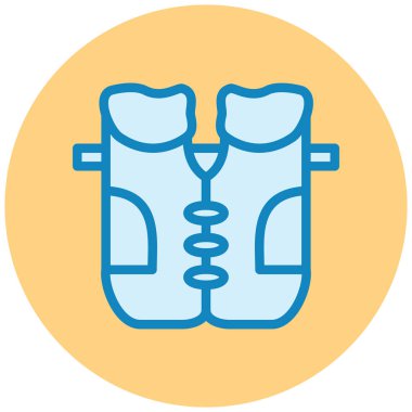 Eldiven. Web simgesi basit illüstrasyon