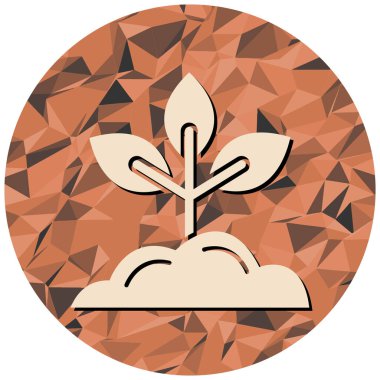 Ağaç. Web simgesi basit illüstrasyon