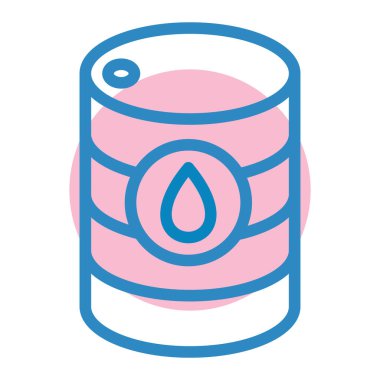 Yağ fıçısı. Basit illüstrasyon