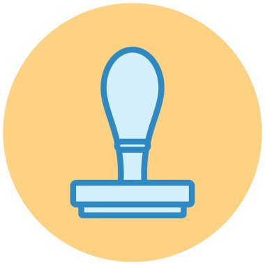 Damganın düz simgesinin vektör illüstrasyonu