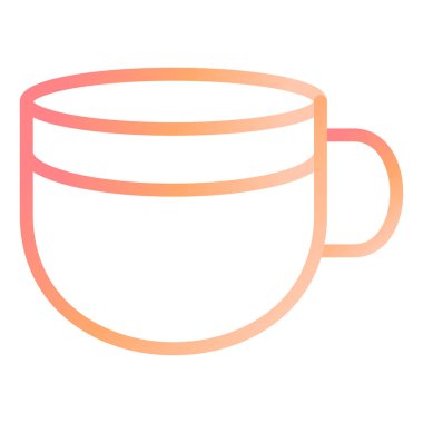 fincan modern simge vektör illüstrasyonu 