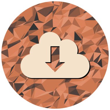 Bulut. Web simgesi basit tasarım