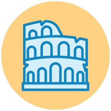 Bina. Web simgesi basit illüstrasyon