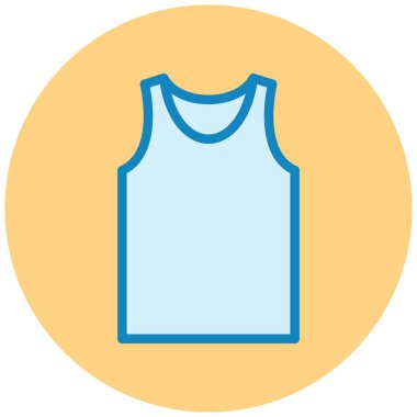 Tişört, şort, kıyafet, tişört, düz, vektör illüstrasyonu