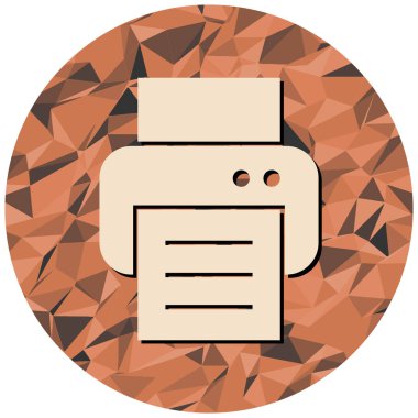 Yazıcı. Web simgesi basit illüstrasyon