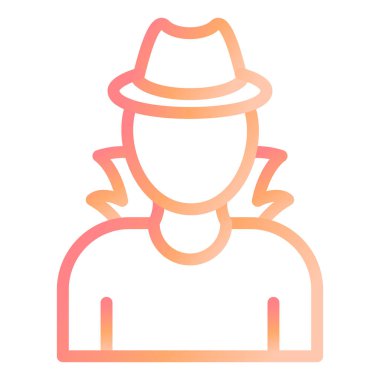 Casus modern simge vektör resimlemesi 