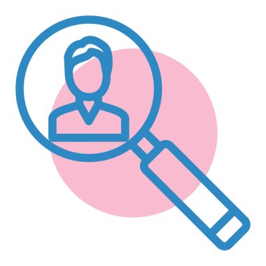 Arama simgesi vektör illüstrasyonu