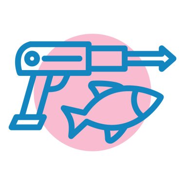 Balık. Web simgesi basit tasarım