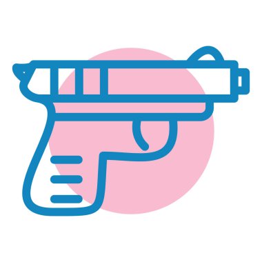 Silah. Web simgesi basit illüstrasyon